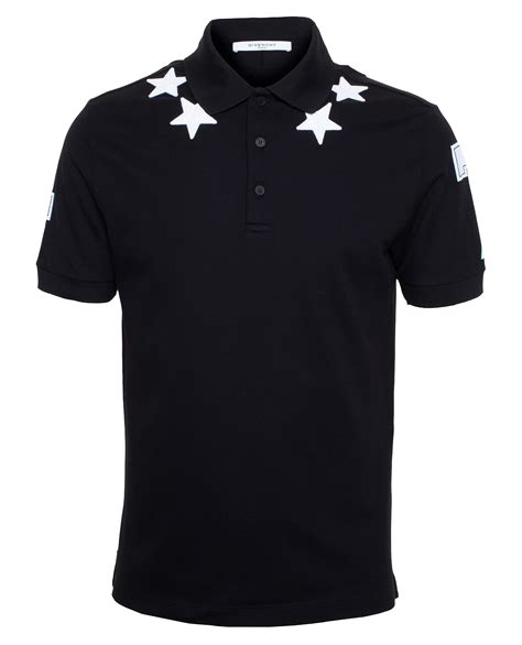 givenchy star sleeve polo shirts